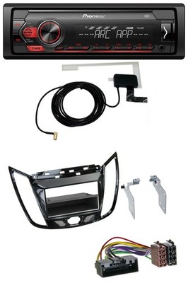 Pioneer 1DIN USB DAB MP3 AUX Car Stereo for Ford C-Max Kuga Piano Finish Black