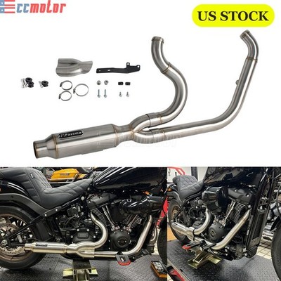 Full Exhaust System For 18-25 Harley M8 Low Rider S ST Street Bob Deluxe Slim