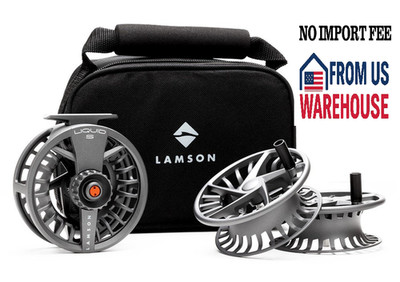 Lamsσn Liquid S HD Fly Reels - Smoke - 3 Pack