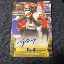 Tyler Huntley Auto 2020 Leaf Metal Gold  BA-TH2 Browns