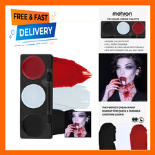 Tri-Color Halloween Makeup Palette Vampire face paint set costume accessories