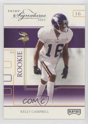 2002 Playoff Prime Signatures Rookie 93/250 Kelly Campbell #85 Rookie RC 0q3