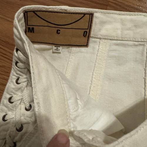 NWOT Alexander McQueen MCQ Mini Skirt Size 26 with Side Tie Detail - Picture 3 of 3