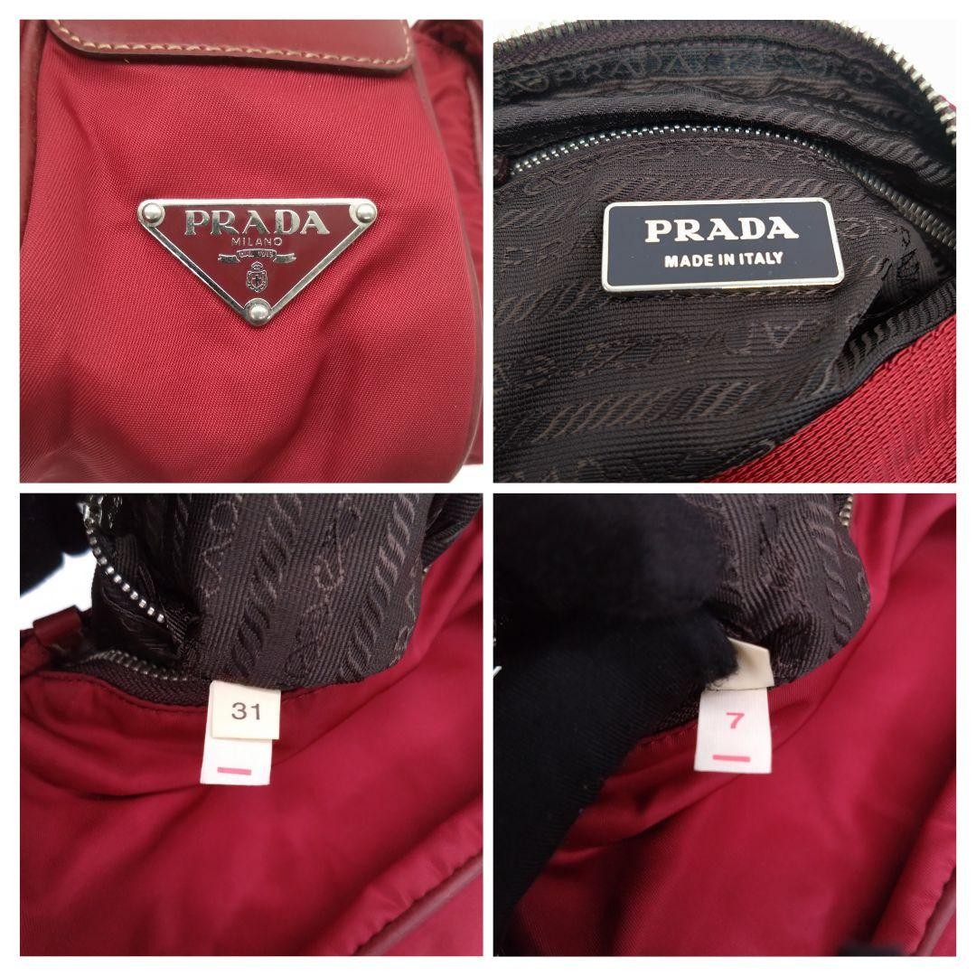 PRADA Shoulder Bag Red CERISE BR1223 Card thumbnail 18