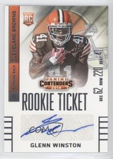 2014 Panini Contenders Glenn Winston #250 Auto 2u3
