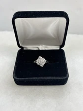 Estate Find .925 Sterling Cluster Ring.  Sz 8.