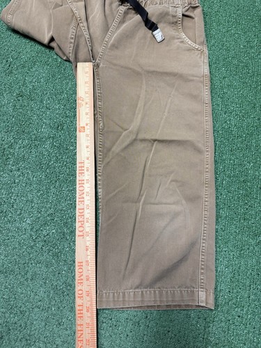 Gramicci Climbing Pants Kids Youth Size 30x20 Brown Adjustable Waist VTG MARKED - Picture 13 of 16