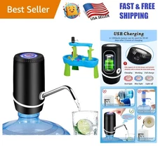 Portable Water Dispenser for 5 Gallon Bottles - USB Rechargeable & Automatic