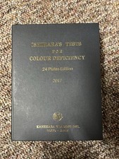 Ishihara Color Vision Test Book 14 Piastre Manuale Utente Occluder Strumento Esame Oculistico