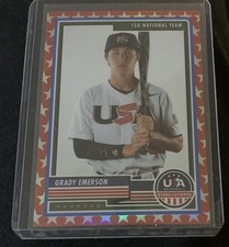 2023 PANINI USA BASEBALL S&S RED PRIZM GRADY EMERSON RC SP/149🔥🔥