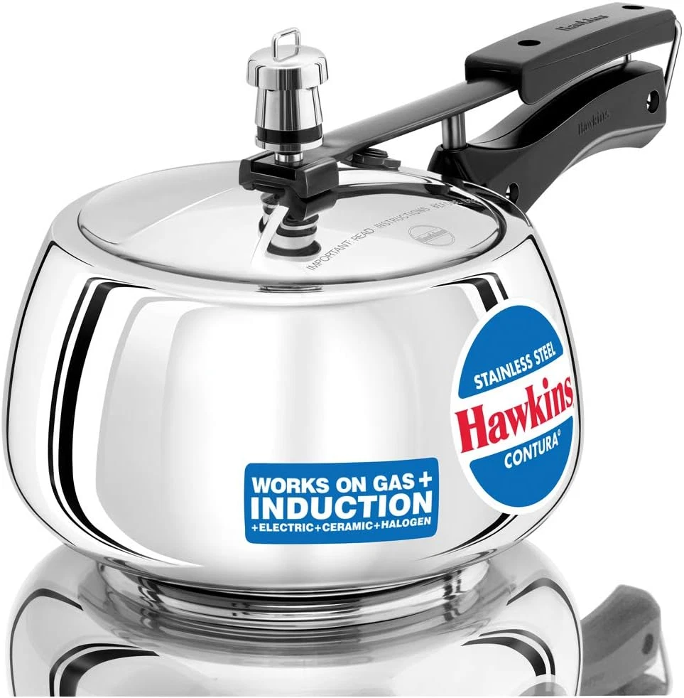 3 Litre Contura Pressure Cooker, Stainless Steel Inner Lid Cooker, Handi Cooker,