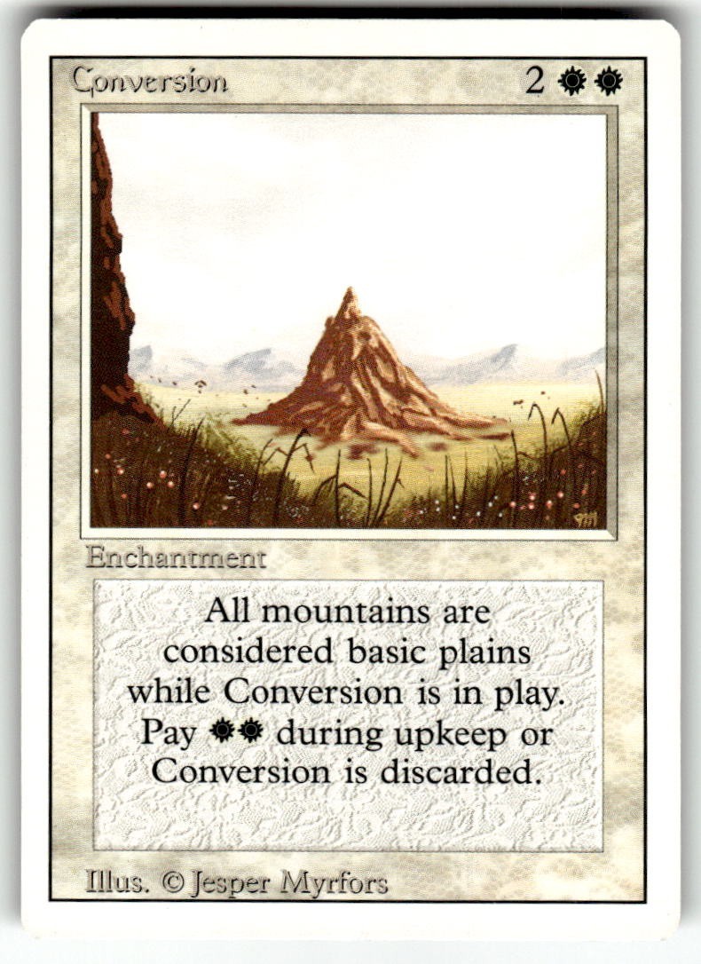 Conversion Magic the Gathering 1994 Revised Edition MTG WOTC