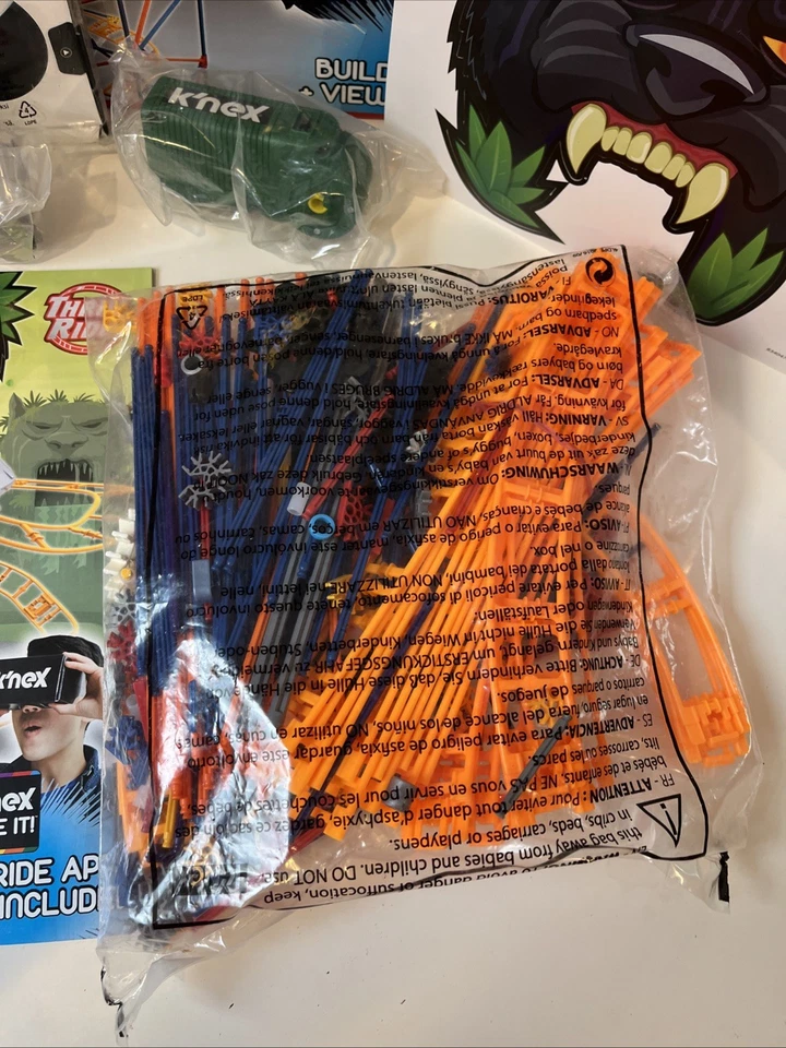 Knex Roller Coaster Building Set Thrill Rides Panther Attacks with Ride It ~NEW - Image 3 of 4