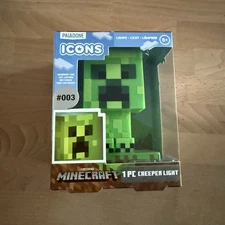 Minecraft Paladone Icons Creeper Night Light Lamp 3D Character Figure #003 New