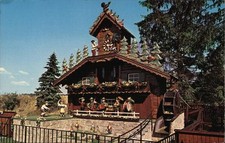Wilmot, Ohio OH World's Largest Cuckoo Clock Alpine-Alpa Chrome Vintage Postcard