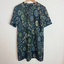 Marc Jacobs Women’s 4 Floral High Neck Short Sleeve Shirt Dress Y2K