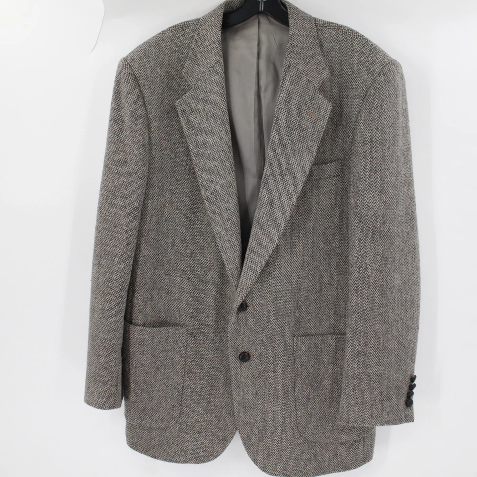 Vintage Woolrich Sport Coat Mens 42L Herringbone speckled tweed jacket Classic - Image 2 of 4