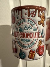 North Pole Hot Chocolate Mug Christmas Gift Xmas Eve Cup Stocking Filler Boxed