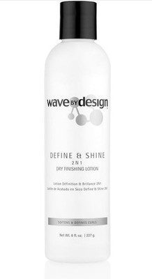 Design Essentials Define & Shine 2-N-1 Dry Finishing Lotion, for Frizzy and C...