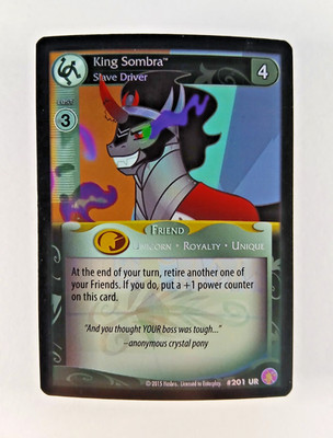 King Sombra, Slave Driver #201 UR - My Little Pony CCG (2015 Enterplay) Foil