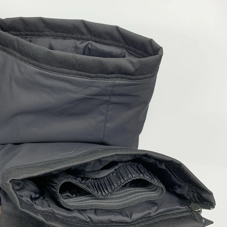 LL Bean Kids Size 10 Snow Pants Bib Overalls Cold Buster Black Boys Girl - Image 4 of 4