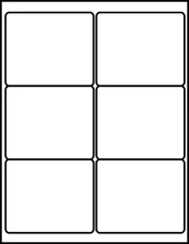 4 x 3 1/3 Shipping Labels Laser Glossy White 100 sheets 4033GW