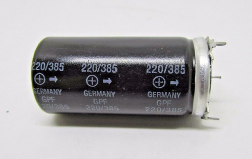 1pc NOS SIEMENS 220uF 385V B43293 HI-END STAR LEG TUBE AMP CAPACITOR FOR AUDIO ! - Picture 2 of 4