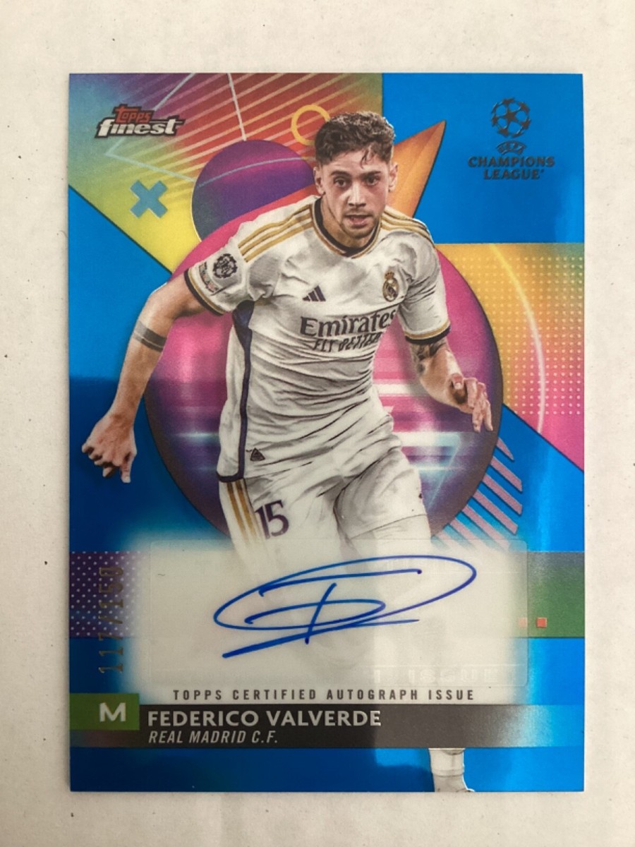 TOPPS UCC FINEST 2023-2024 FEDERICO VALVERDE REAL MADRID AUTOGRAPH 