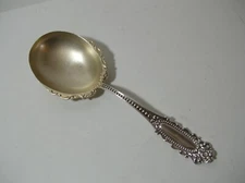 Antique Mechanics Sterling Co. Watson & Newell Berry Spoon Gold Washed Bowl 86g