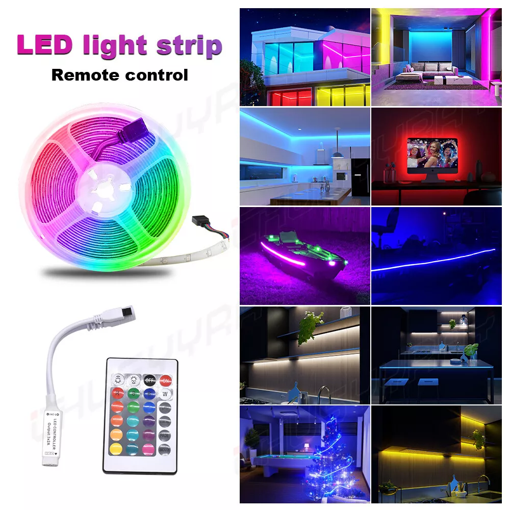 RGB LED Boat Light Deck Waterproof 12V Bow Trailer Pontoon Lights Strip Marine