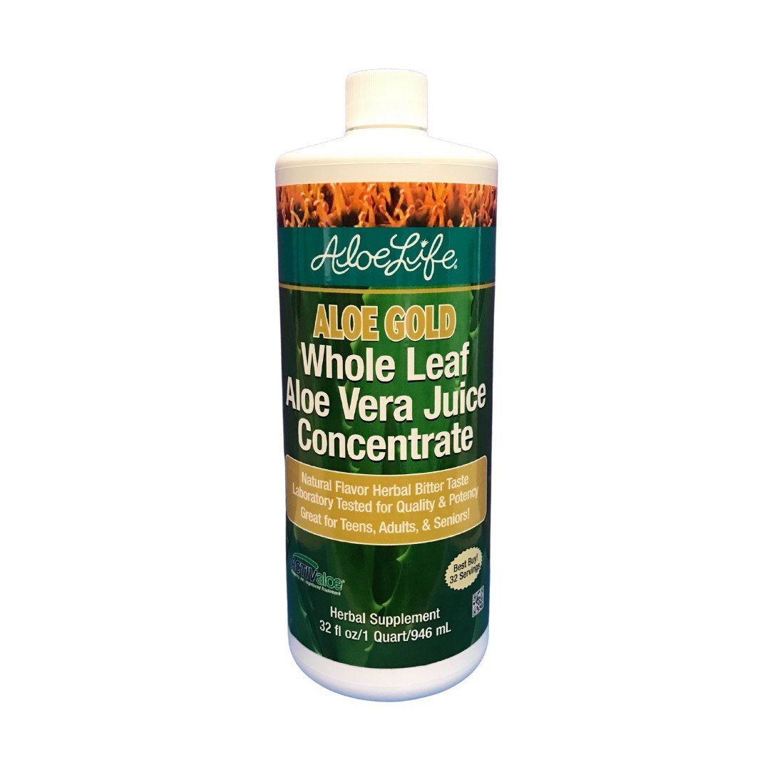 Aloe Life Whole Leaf Aloe Vera Juice Concentrate-Aloe Gold 32 oz Liquid 6590₽