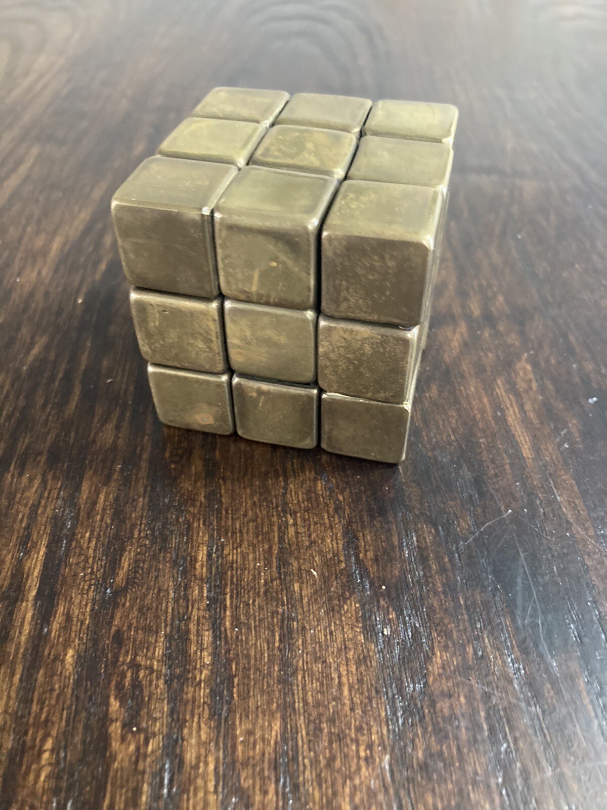 Vintage Playable Brass Metal Rubik's Cube RARE Cube/Twist Puzzle eBay