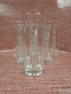 Strongbow Cider 6x Bierglas 0,4 l Gastro Stange