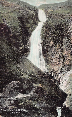 POSTKARTE - SCHOTTLAND - MOFFAT - DIE GRAUEN STUTEN GROSS - VERSCHICKT 1906 - VALENTINSTAG