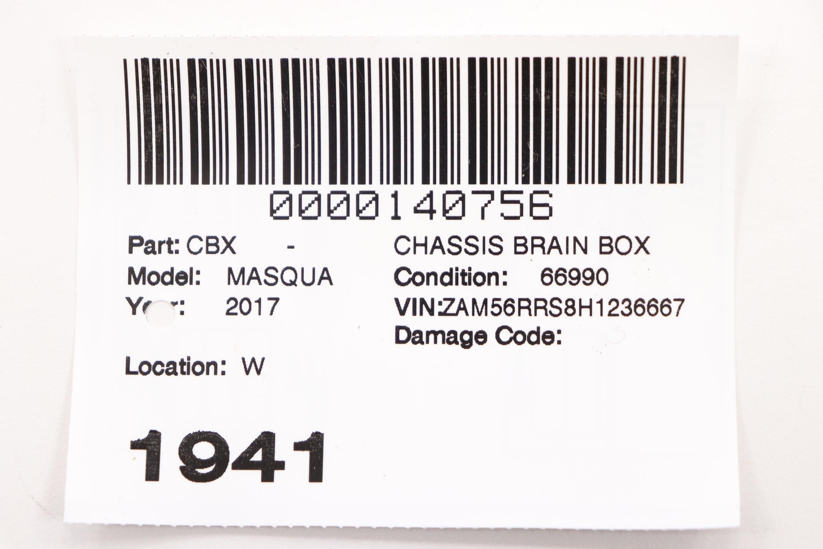 2017-2024 MASERATI QUATTROPTE KEYLESS ENTRY PASSIVE ANTENNA MODULE OEM 670101219