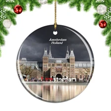 Holland Rijksmuseum Amsterdam Christmas ornament city travel souvenir