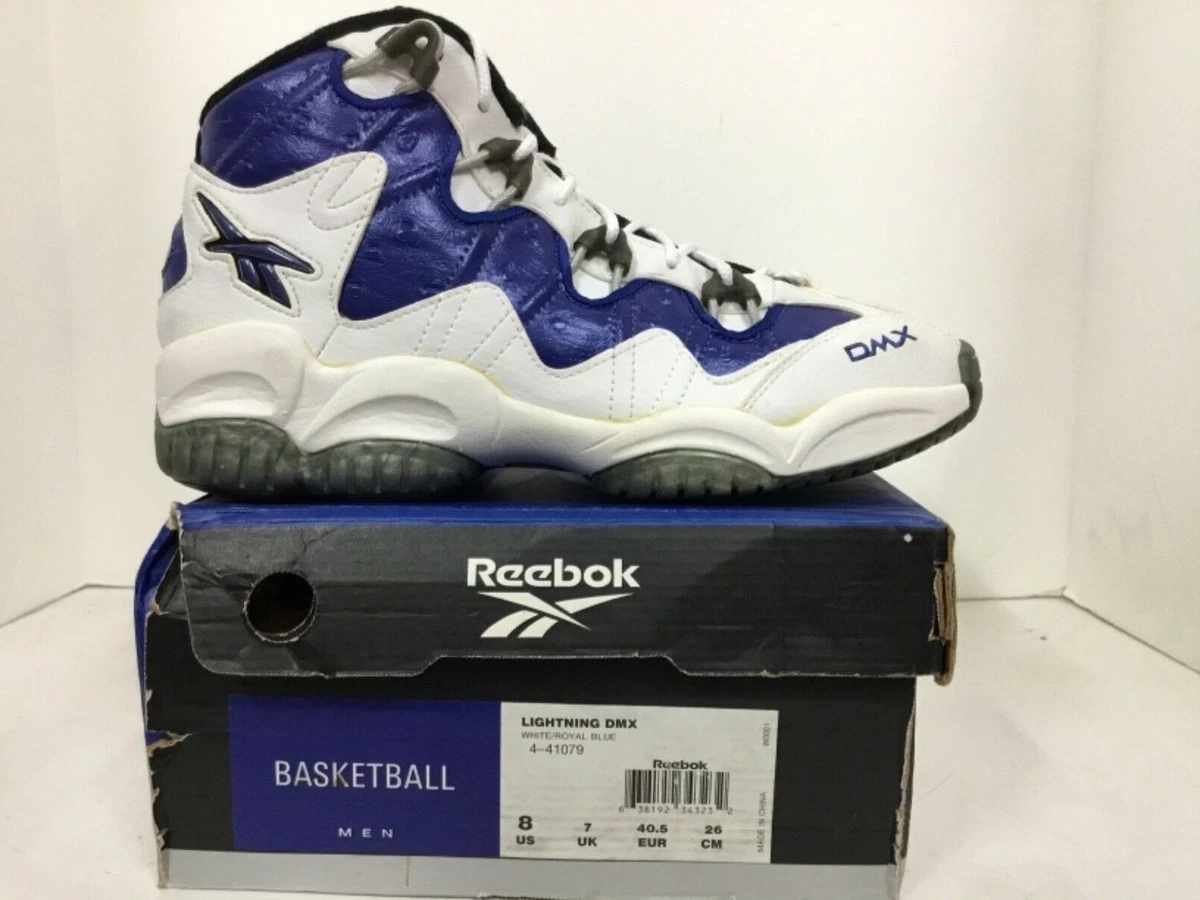 Reebok Lightning DMX style 4 41079 Mens size 8 white blue