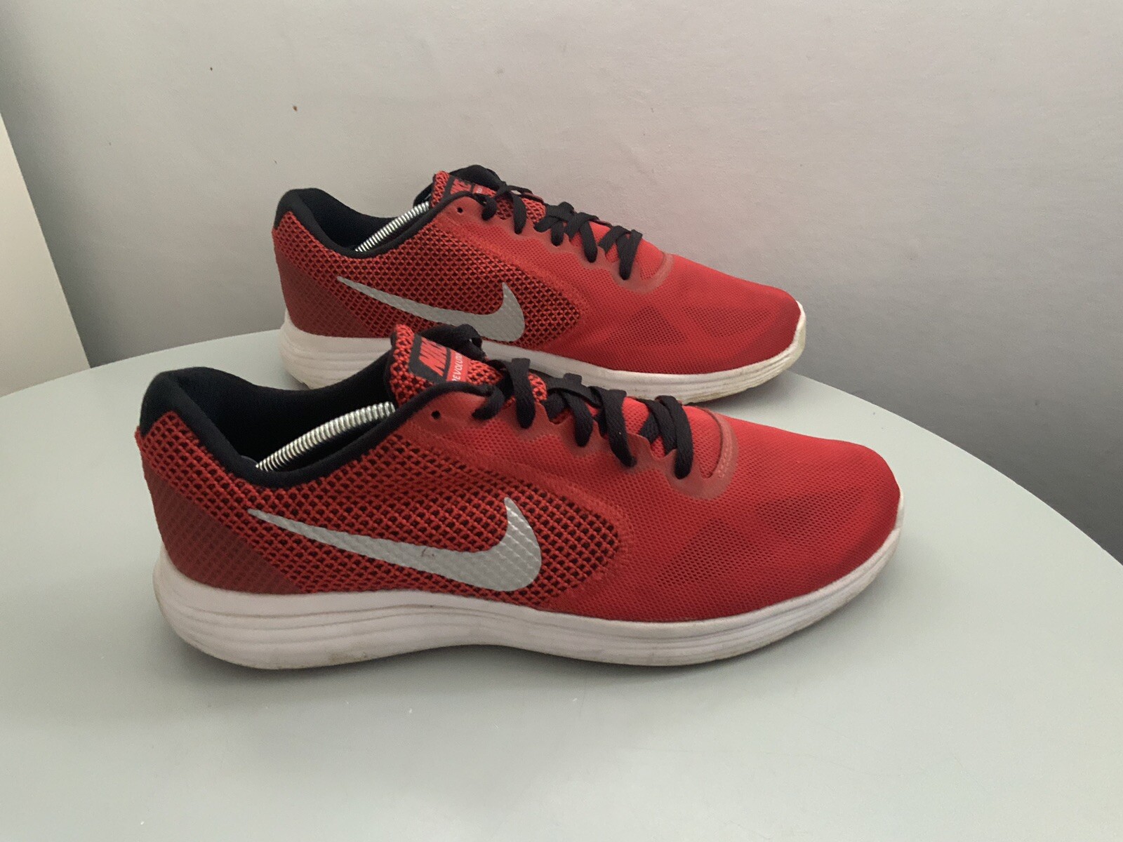 Nike Revolution 3 trainers 819300601 Red Running Shoes Sneakers uk9