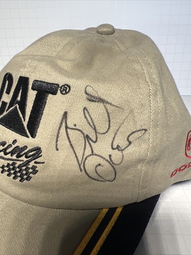 Cappello da corsa CAT Caterpillar NASCAR #22 Ward Burton & Bill Davis autografo firmato - Foto 2 di 10