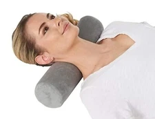 Cervical Neck Roll Pillow Memory Foam Cylinder Neck Support for Sleeping