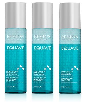 3x Revlon Professional Equave 2 Phase Hydro Detangling Conditioner 200 ml