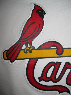 St. Louis Cardinals Mens Small White 1980's Cooperstown Majestic