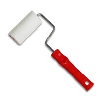 RULLO CORTO  IN LANA RASATA NATURALE PER SMALTO CON MANICO VERNICI MADE IN ITALY