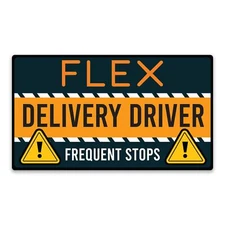 Magnet Me Up Flex Delivery Driver Automotive Magnet Decal, 8x4.5 inches