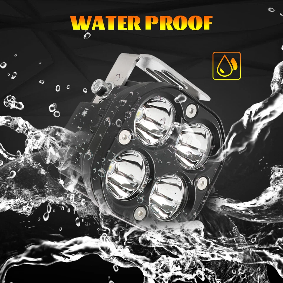 2PCS 3"Inch LED Work Light Cube Pods Bar Offroad Driving Spot White Beam - Image 4 of 4