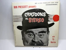Bob Prescott Presents Cartoons in Stereo with Cy Harrice / 12" DFS 7008 LP G/VG+