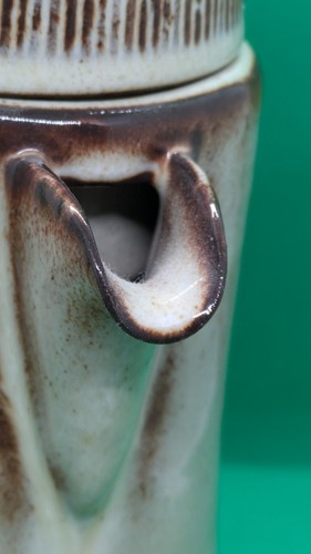 Vintage Welsh CREIGIAU STUDIO Cardiff Hand Made Stoneware Pottery Coffee Pot - Picture 9 of 11