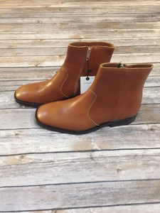 zara brown leather boots