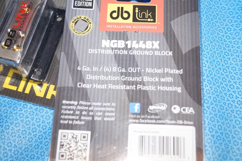 2 DB Link Nickel Plated Distribution Ground Block  NGB1448X 4AWG In 4-8 AWG Out - Image 2 of 4