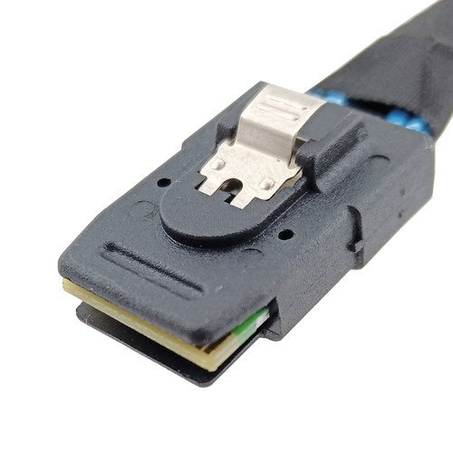 Mini SAS SFF-8087 to 4 SATA SFF-8482 Cable 15pin Power HDD Breakout Connector - Picture 2 of 8
